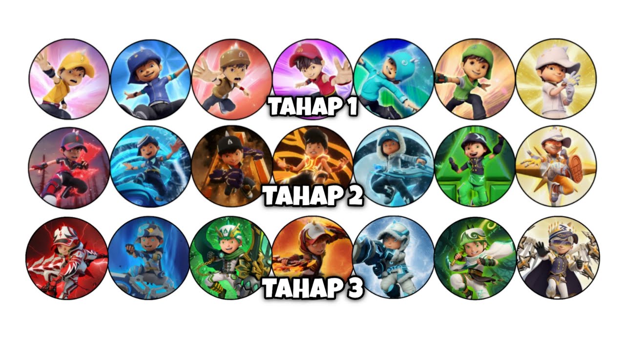 Evolusi Kuasa Elemental BoBoiBoy Tahap 1 Tahap 2 Fusion Tahap 3 Dalam 14 Menit
