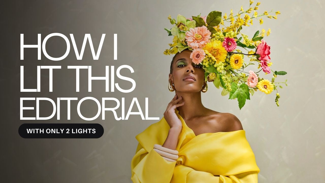 How I Lit This Floral Editorial with Just Two Constant Lights