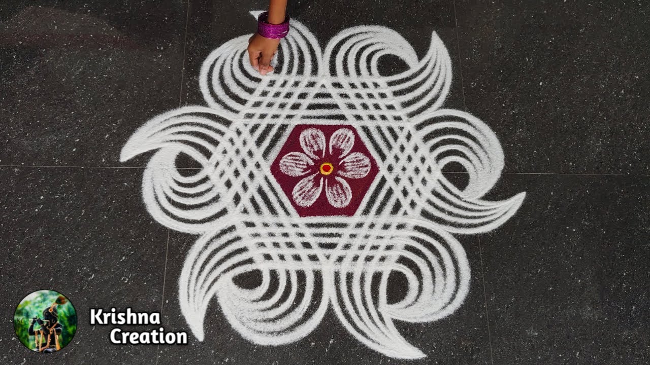 Karthigai madham special padi kolam | 5*3 Simple padi kolam | padi kolam muggulu | beautiful Rangoli