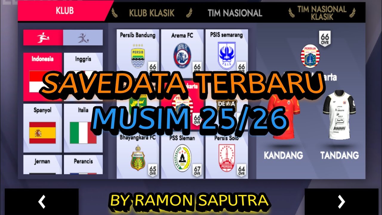 WOW AKHIRNYA RILIS SAVEDATA FOOTBALL LEAGUE 2026 MUSIM 25/26!!!
