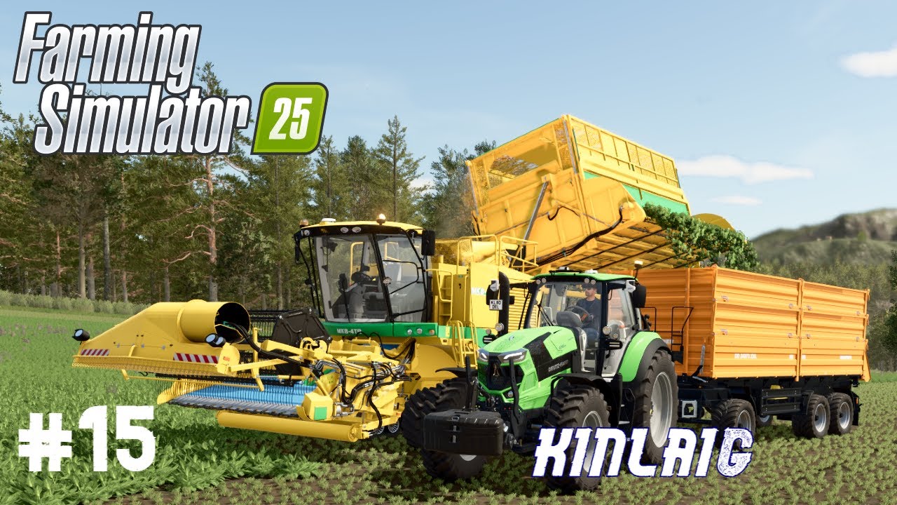 Cosechando Espinacas y Vendiendo Tablas / Kinlaig #15 / FS25 Timelapse