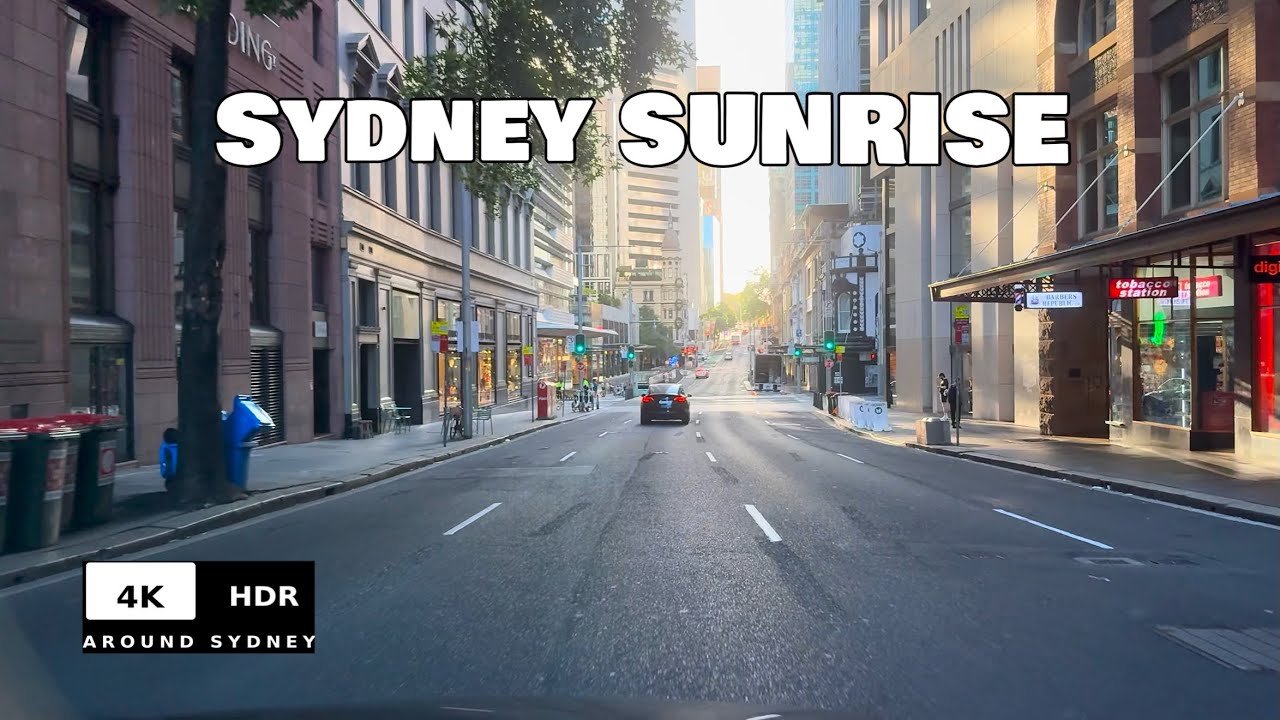 SUNRISE 2026 Harbour Bridge Sefton→Manly Beach Sydney Drive 4K HDR 60FPS POV