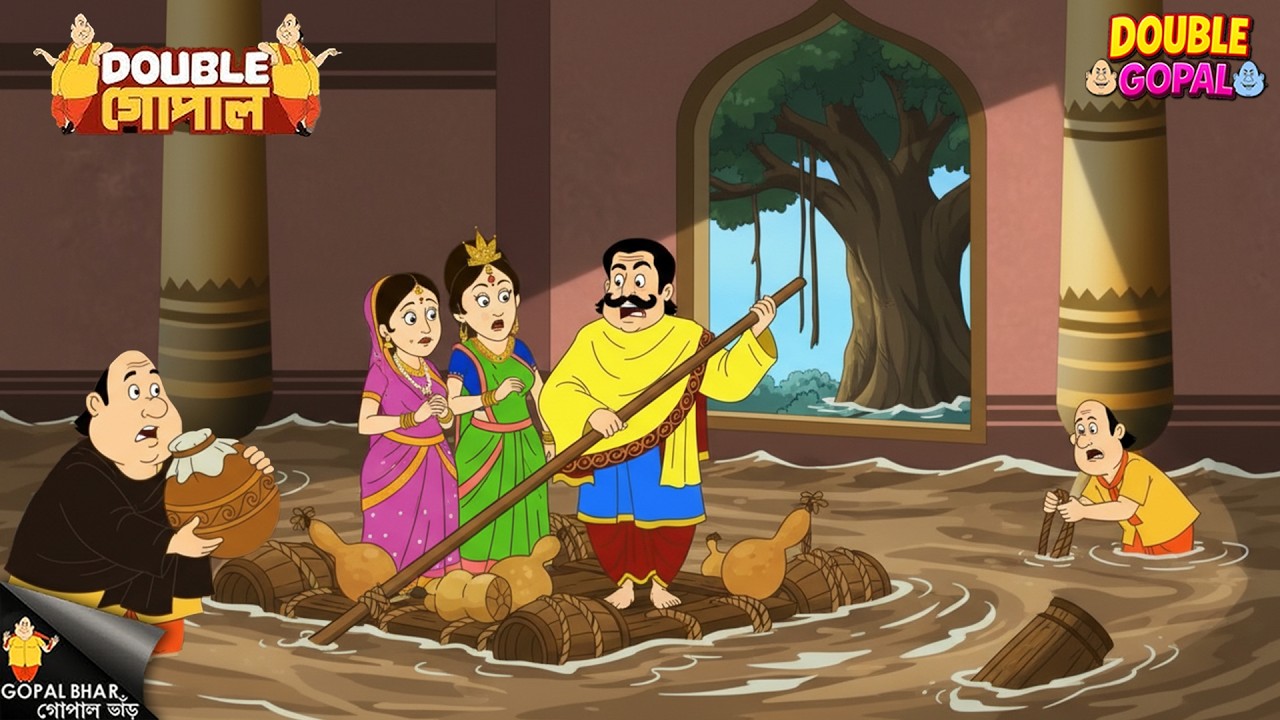 ভয়ঙ্কর বন্যার মধ্যে গোপাল দাদা বিপর্যয়কে সুযোগে পরিণত করলেন! | গোপালভাঁড় | Gopal Bhar | New