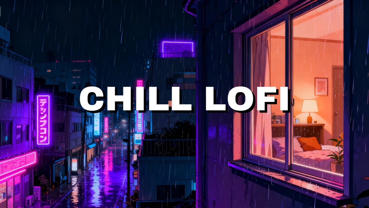 Walking Alone in Rainy Tokyo ☔ Chill Lofi Beats | 東京BGM