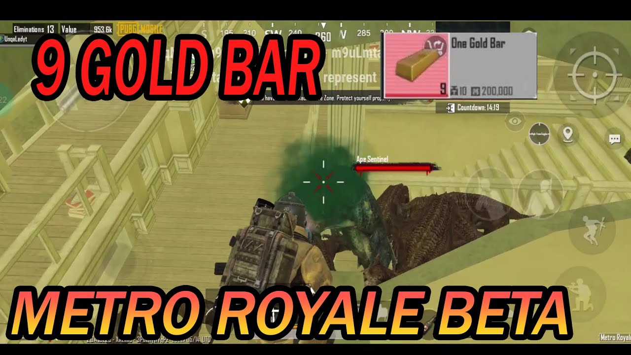 9 GOLD BAR NEW  - METRO ROYALE BETA