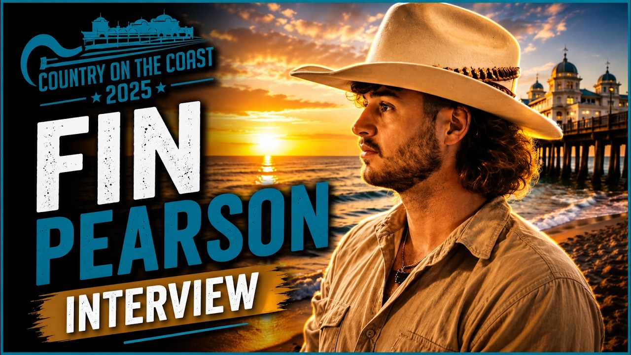 Fin Pearson Interview | UK Country Artist at Country on the Coast 2025 | Live In The Living Room