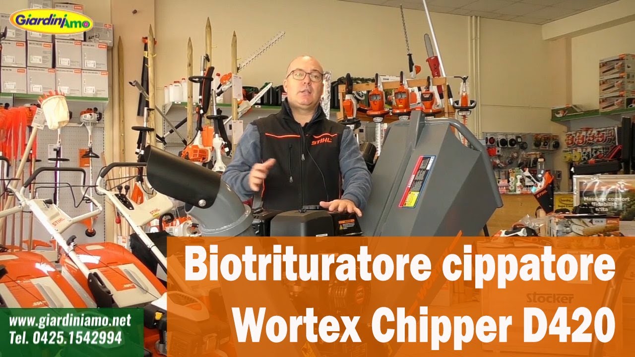 Biotrituratore cippatore Wortex Chipper D420