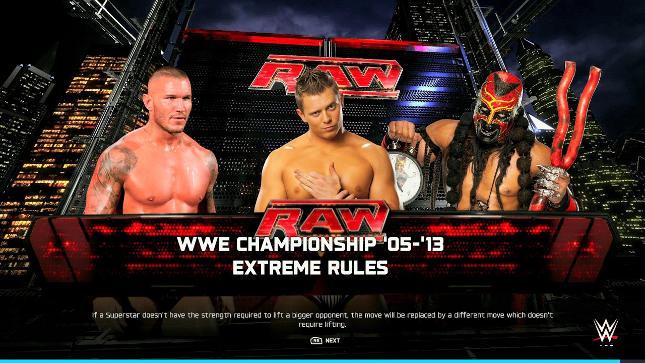 WWE 2K25 FULL MATCH - Randy Orton vs Miz vs Boogeyman - Extreme Chaos