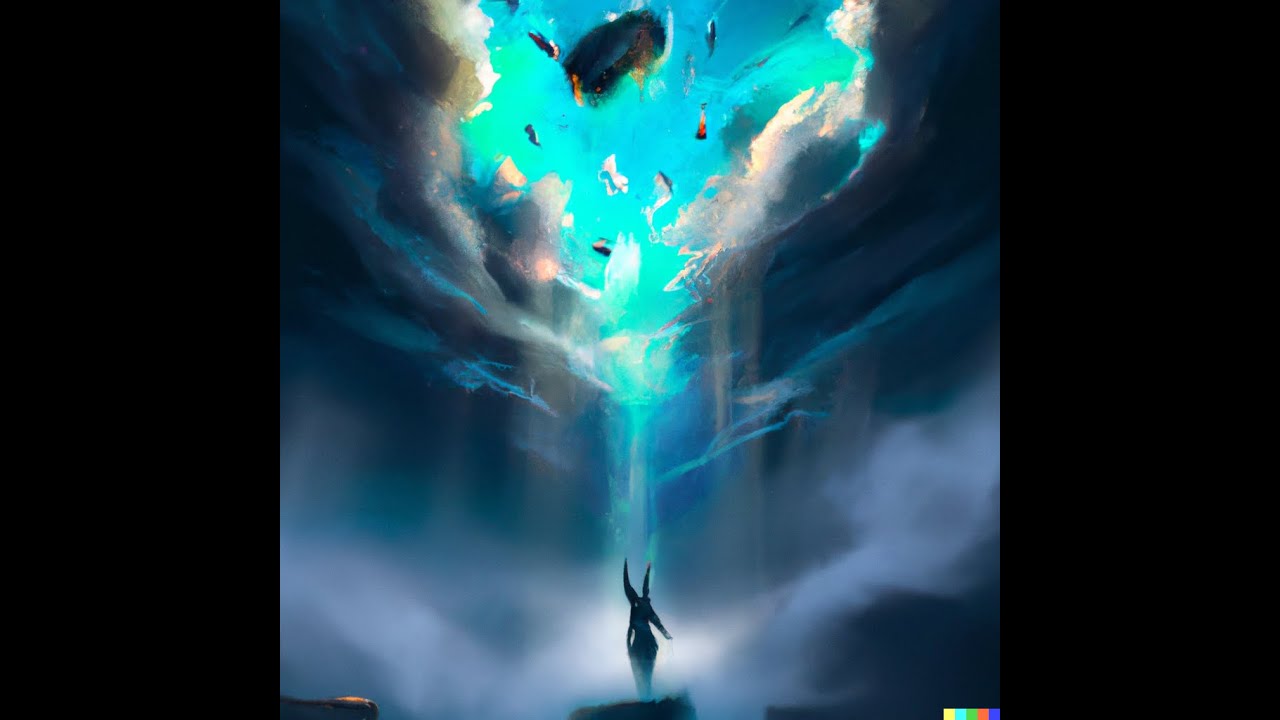 Skyfall, but the lyrics are AI generated images
