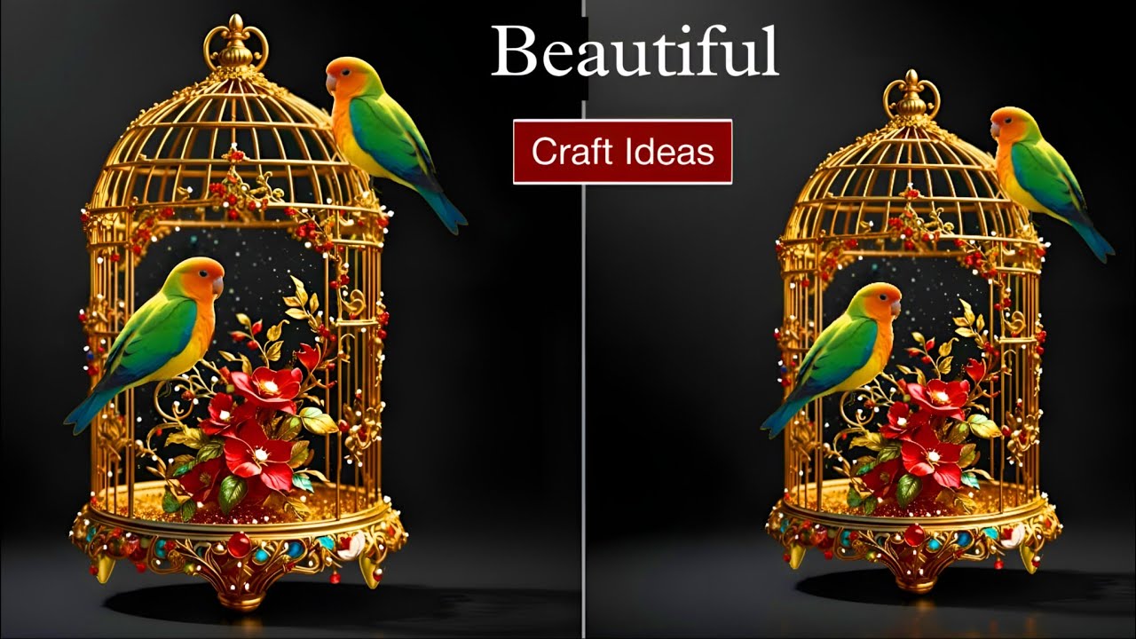 How To Make A Beautiful Bird Home Decor | DIY Plastic Bottle Craft | Gift Ideas 🤯💚