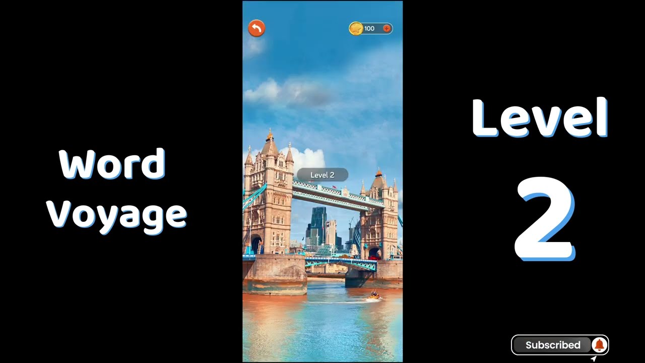 🎮 Word Voyage Level 2 Answers | Relaxing Word Puzzle Adventure 🌍 | Go Answer