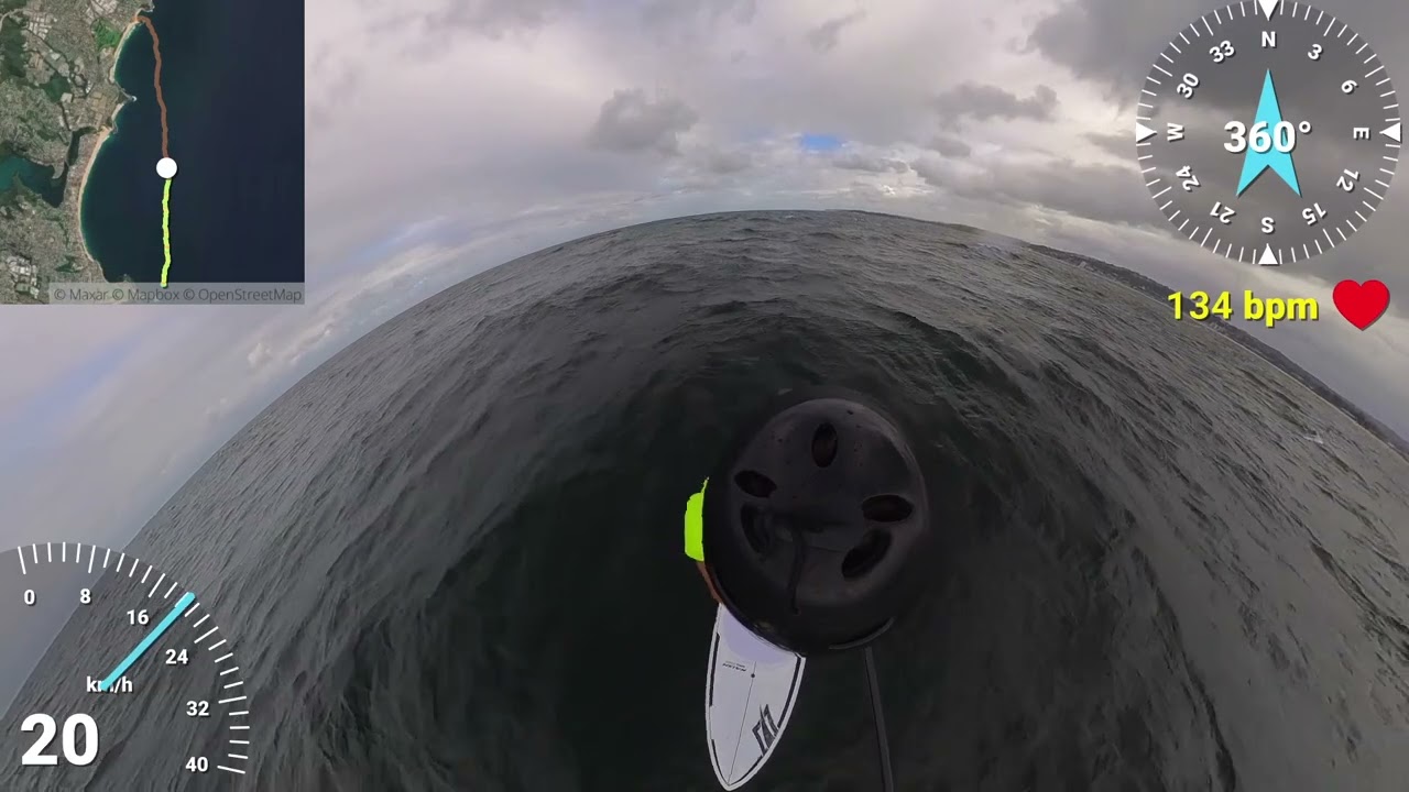 Naish Hover DW 125 - Makaha to Foil Bay DW run