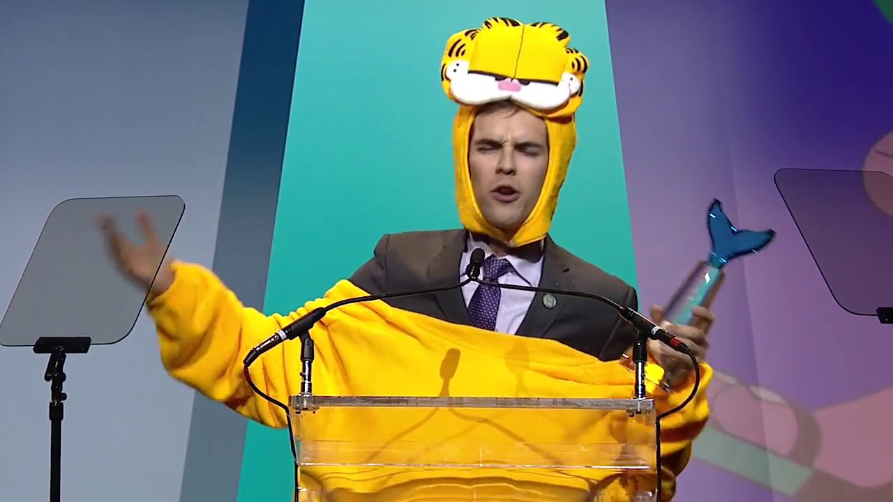 Jacksfilms wins YouTuber of the Year || Shorty Awards 2018