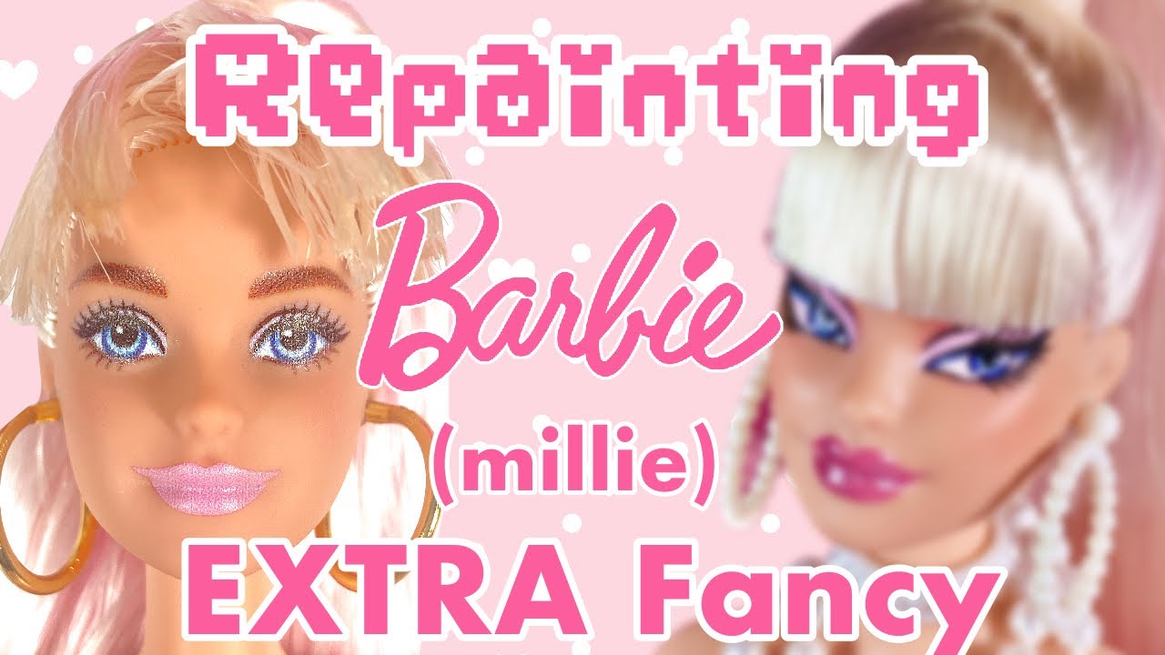 Repainting Millie Barbie Extra fancy (unbelievable transformation!!!😱)