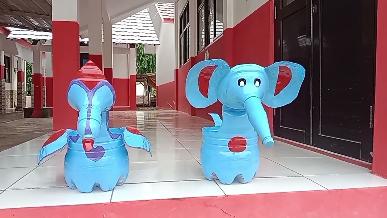 Kreasi Galon Bekas dibuat Pot Cantik Manggut²