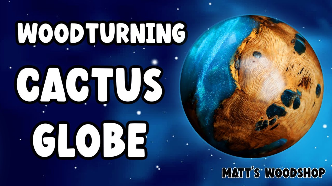 Woodturning a cactus hybrid sphere - Matt's Woodshop #woodturning #mattswoodshop