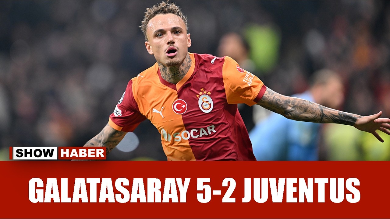 Galatasaray ve Juventus karşılaşmasından kareler!