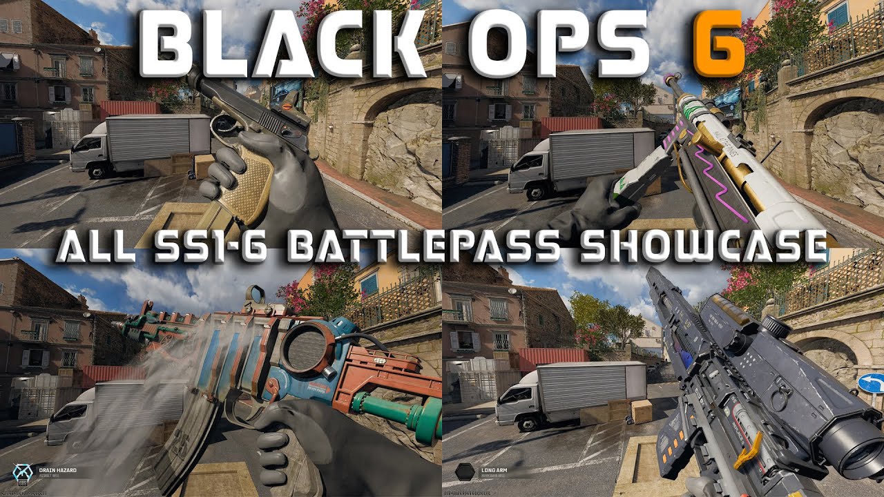 CALL OF DUTY BLACK OPS 6 : ALL BATTLEPASS BLUEPRINT SS1-6 SHOWCASE IN 4K