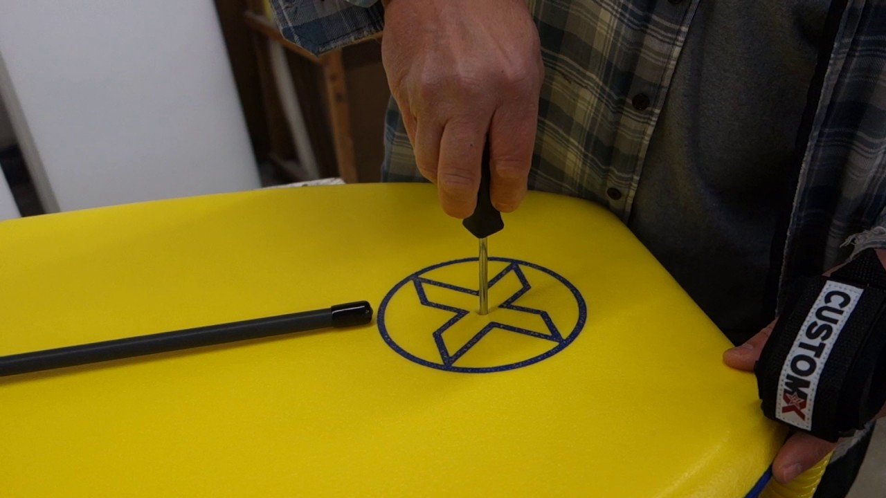 How to install a bodyboard leash plug