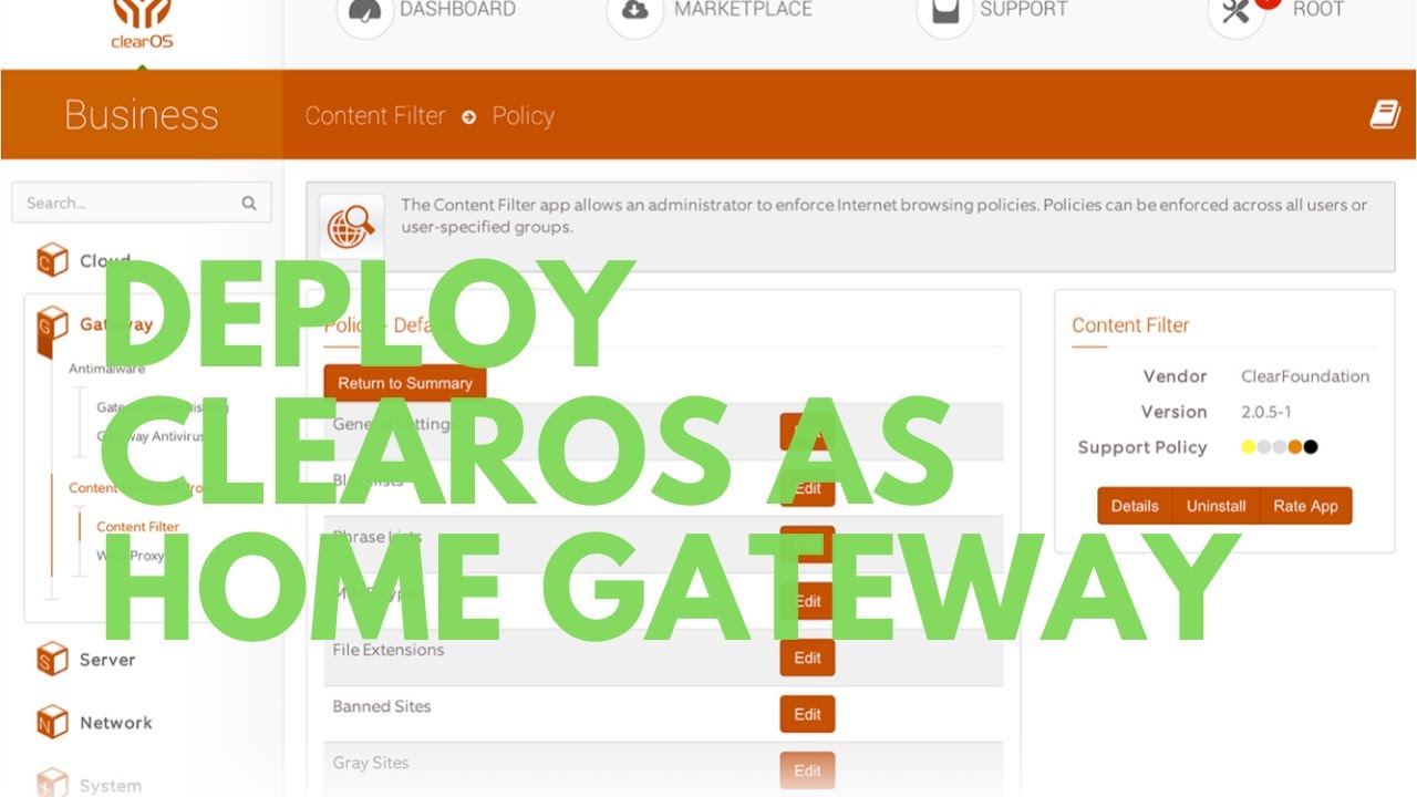 Deploy Free ClearOS Home Version As Home Server and Firewall