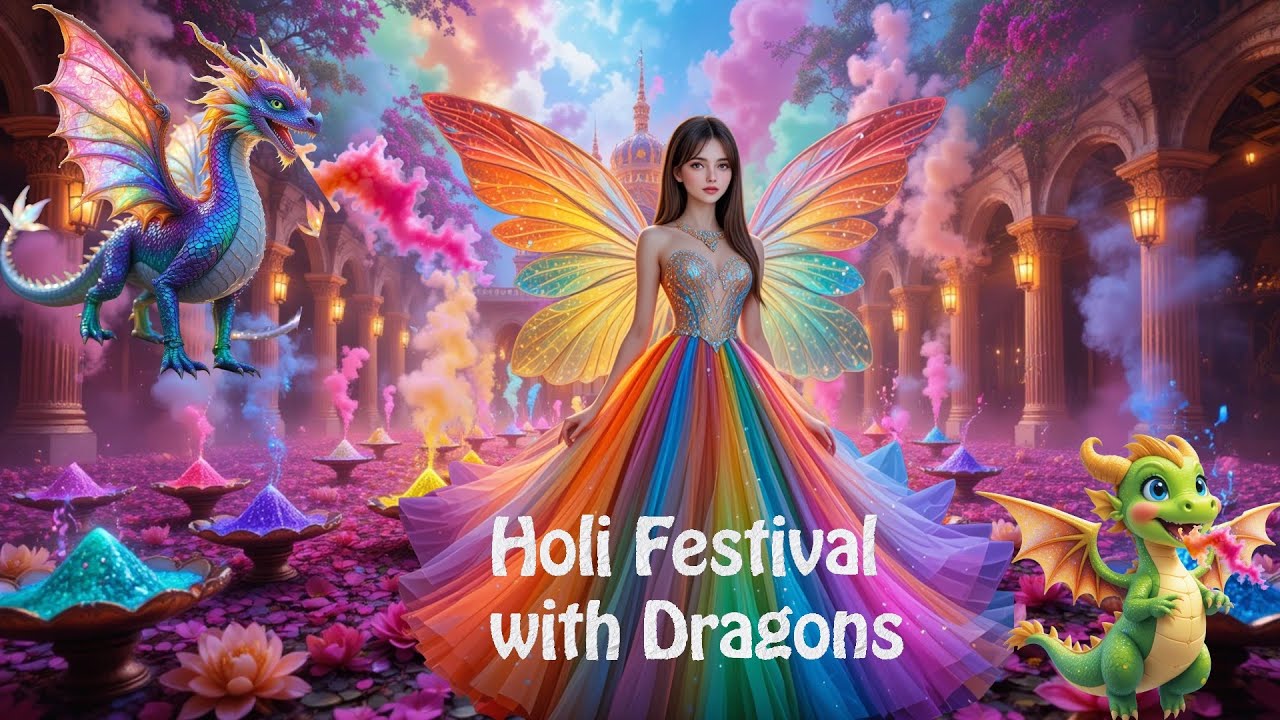 Fairies Holi and Drangons🌷💥🎀 | Fairy Story