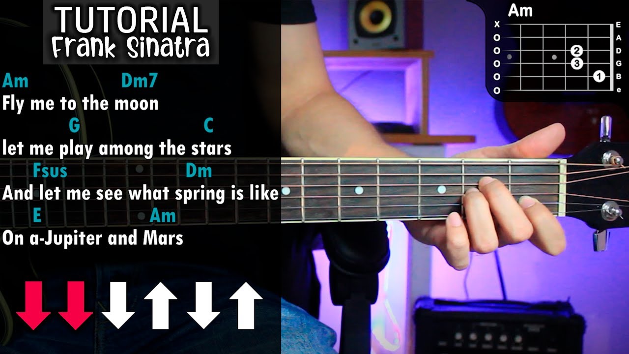 Fly Me To The Moon Guitar Tutorial Frank Sinatra Guitar Lesson | PDF + Strumming|