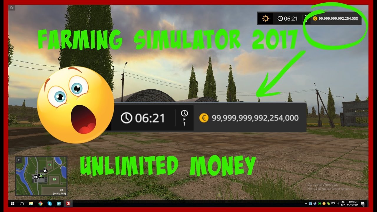 Farming simulator 2017 money cheat PC