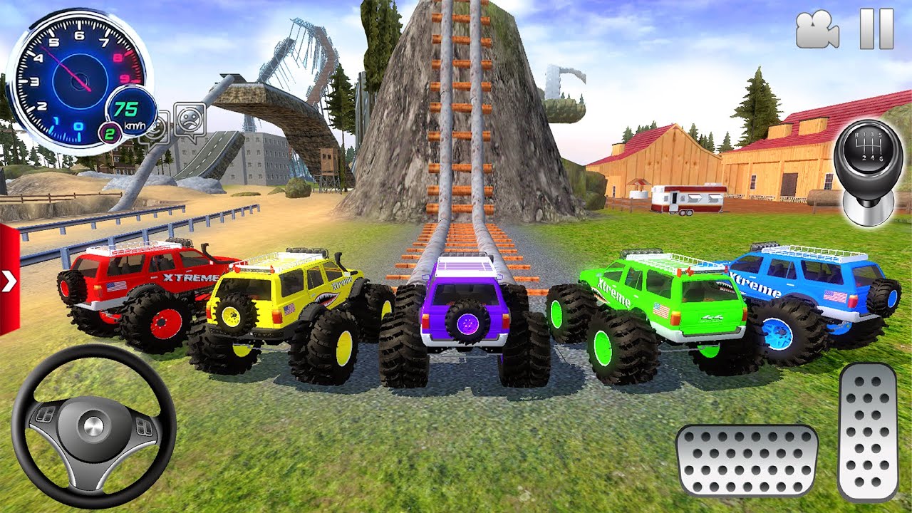 Extreme Monster Trucks Off-Road - Racing online Car Game stunts Driving #1 - Android / IOS GamePlay