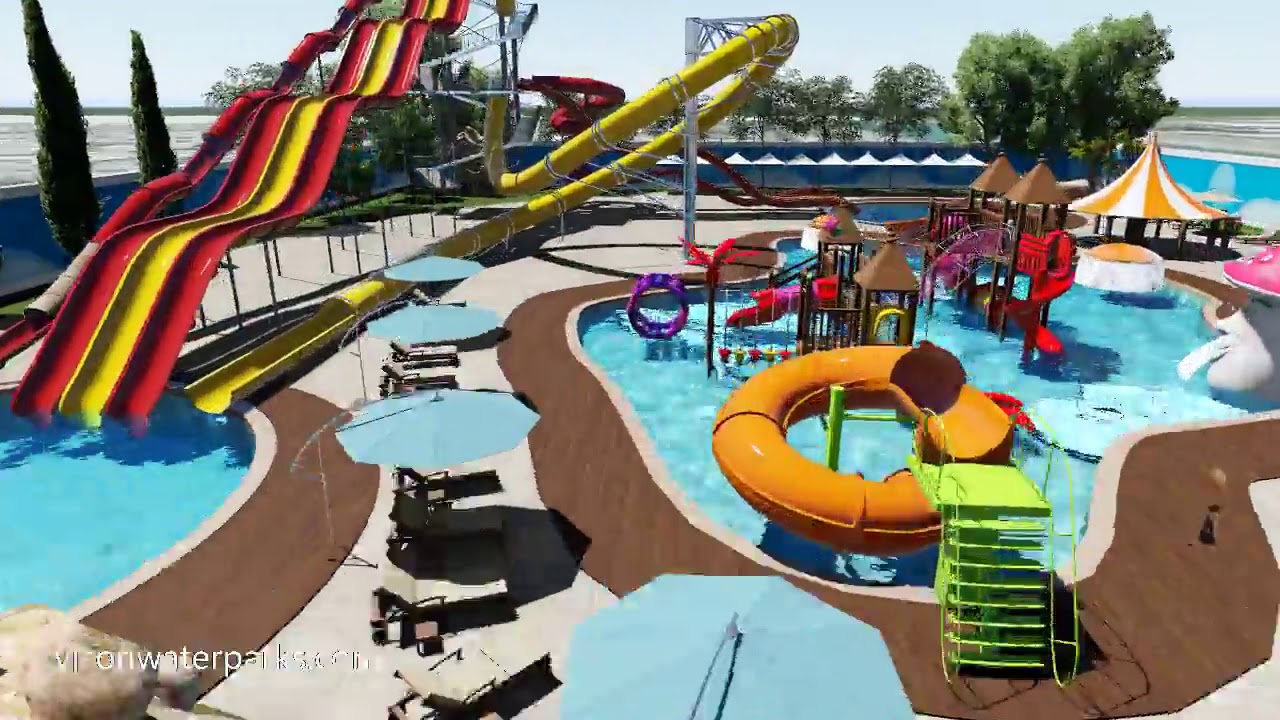 Aqua water park 3d concept design Vison waterparks