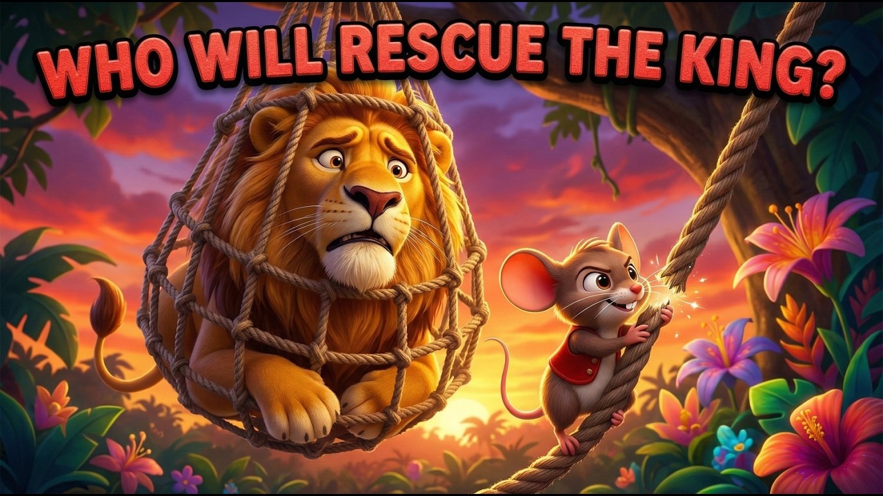 Tiny Mouse Saves Mighty Lion!  Best Friendship Song  Rhyme Haven Kids Songs