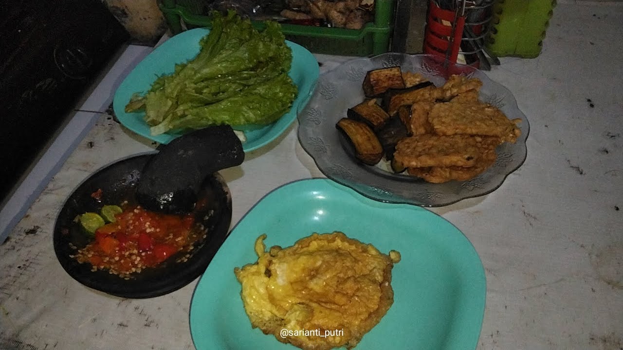 VLOG IRT - masak sederhana lagi‼️terong, tempe telor dan sambal andalan.