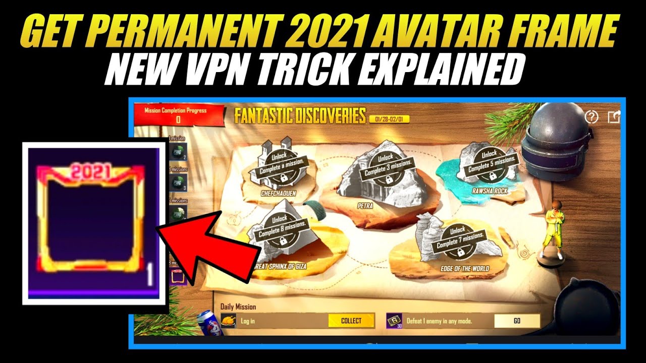 GET PERMANENT 2021 AVATAR FRAME IN PUBG MOBILE| FANTASTIC DISCOVERIES EVENT EXPLAINED|