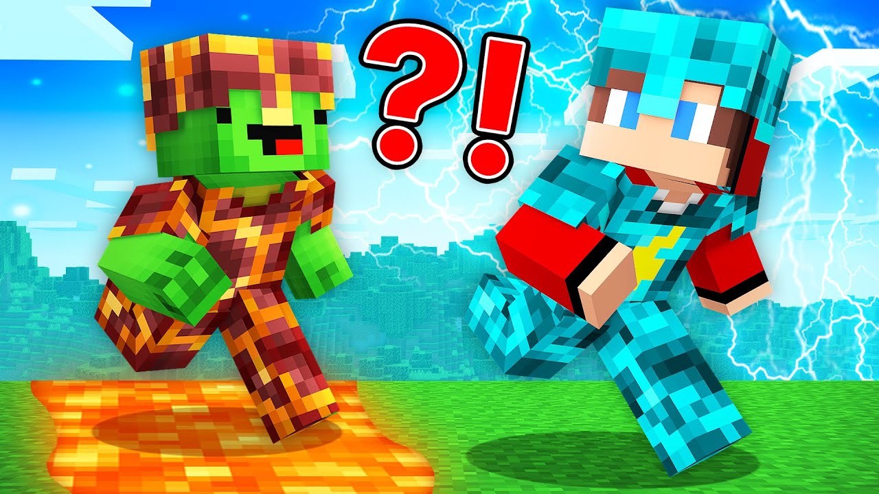 STORM Armor Speedrunner vs VOLCANO Armor Hunter : JJ vs Mikey in Minecraft Maizen!