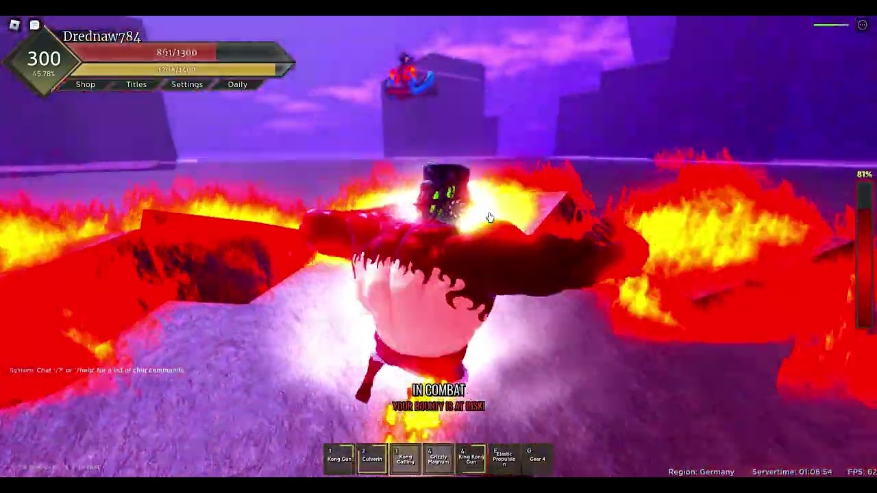 Beating Kaido with TS Rubber (Fruit Battlegrounds Roblox)