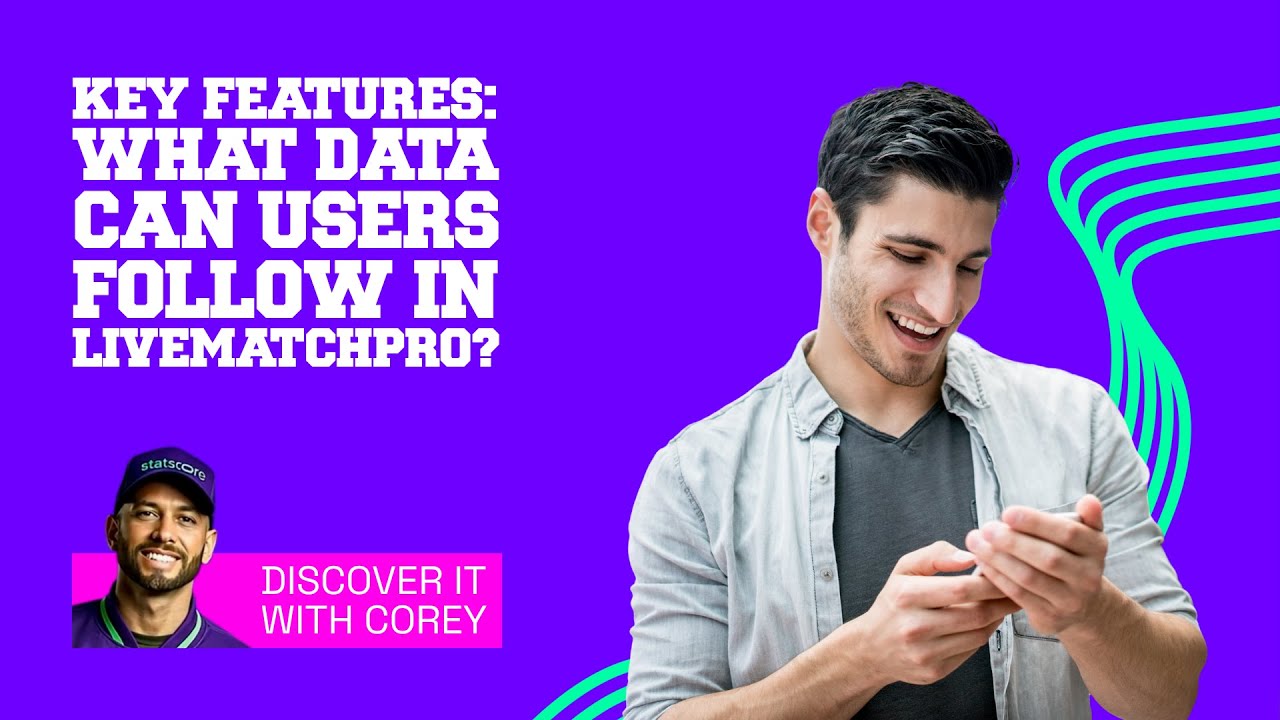 What data can users follow in LivematchPro?