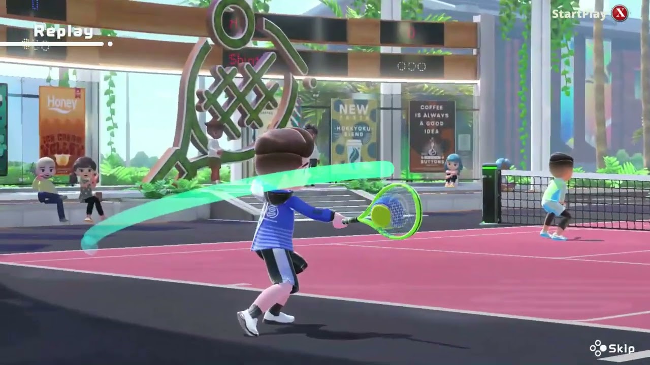 Nintendo Switch Sports Tennis Gameplay