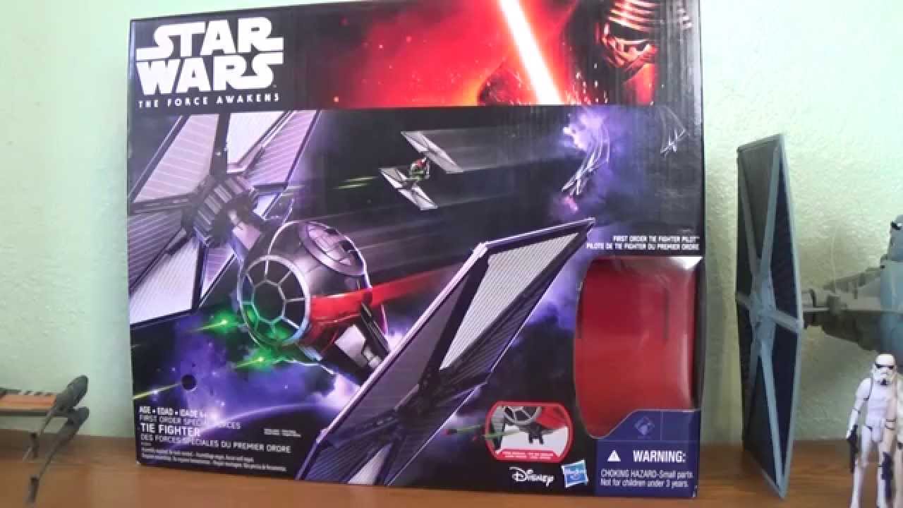 Star Wars The Force Awakens First Order Tie-Fighter Toy Review
