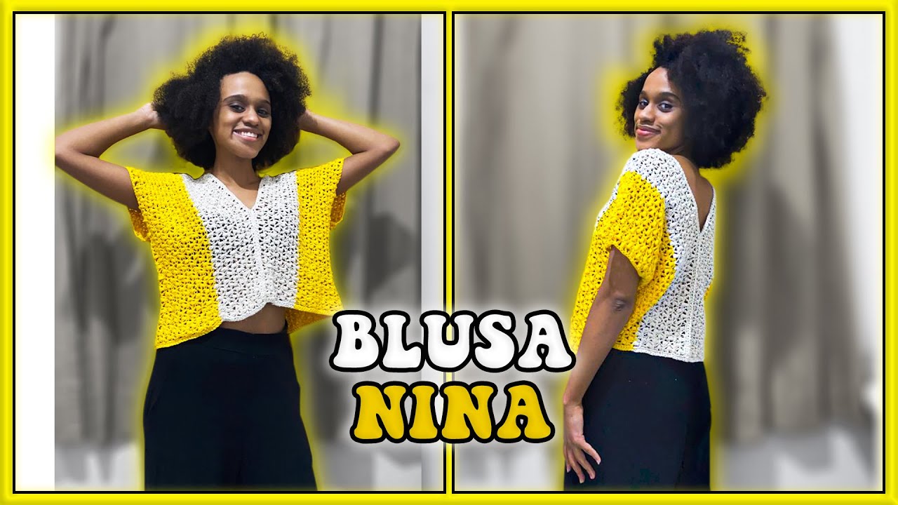 BLUSA NINA - BLUSA EM CROCHÊ FÁCIL E RÁPIDA - REGATA EM CROCHÊ FÁCIL