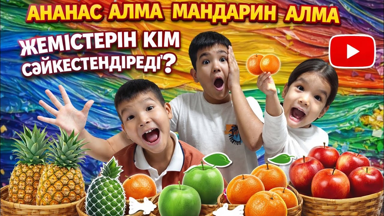 МӘӘ МЫНА ФРУКТЫ ОЙЫНЫ ҚЫЗЫҚ БОЛДЫ😍🔥🤩КІМ ЖЕҢЕДІ ЕКЕН БІРГЕ КӨРЕЙІК😘