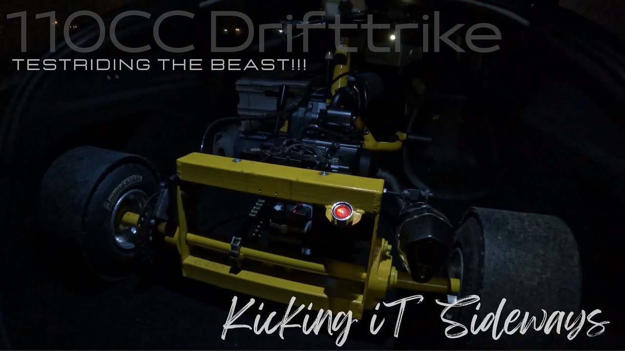 DIY 110cc DriftTrike 4T 152FMH - testvideo
