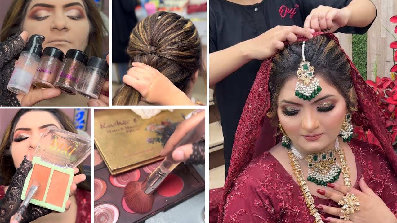 Professional Bridal Makeup step by step || Ouj Beauty Parlour