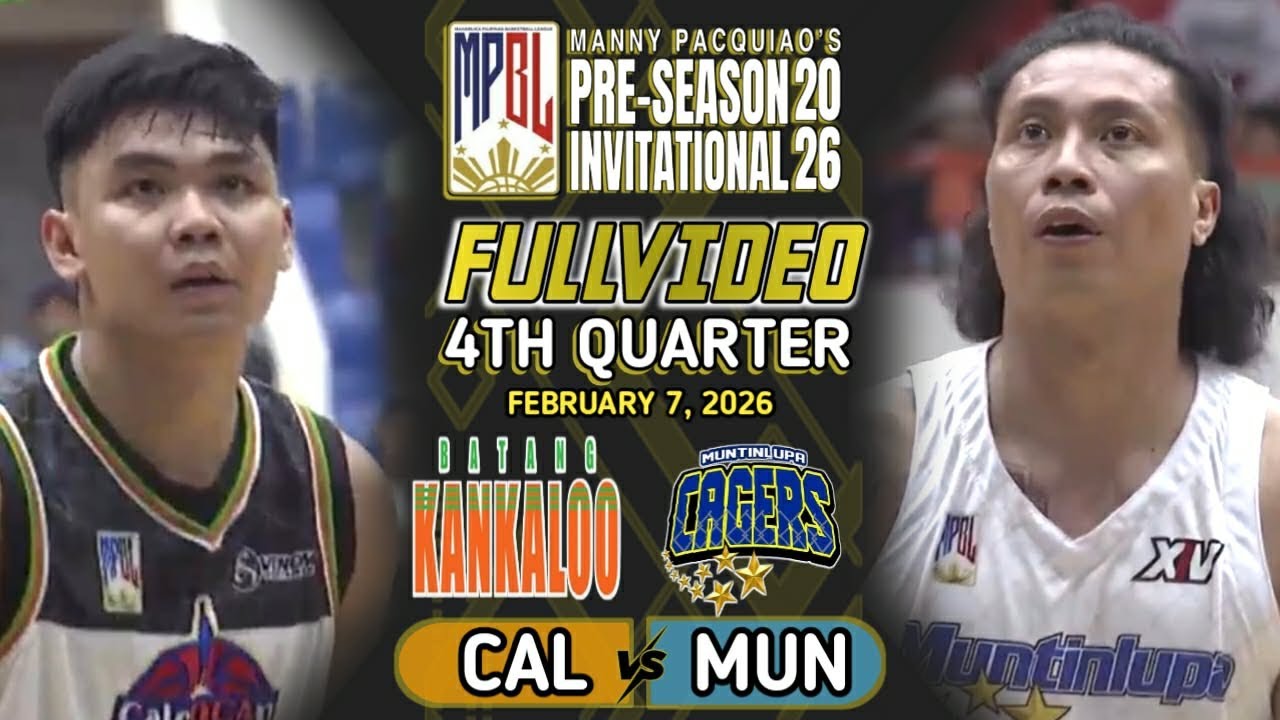 MPBL PRE-SEASON FULL4TH QUARTER | CALOOCAN vs MUNTINLUPA (FEBRUARY 7, 2026)