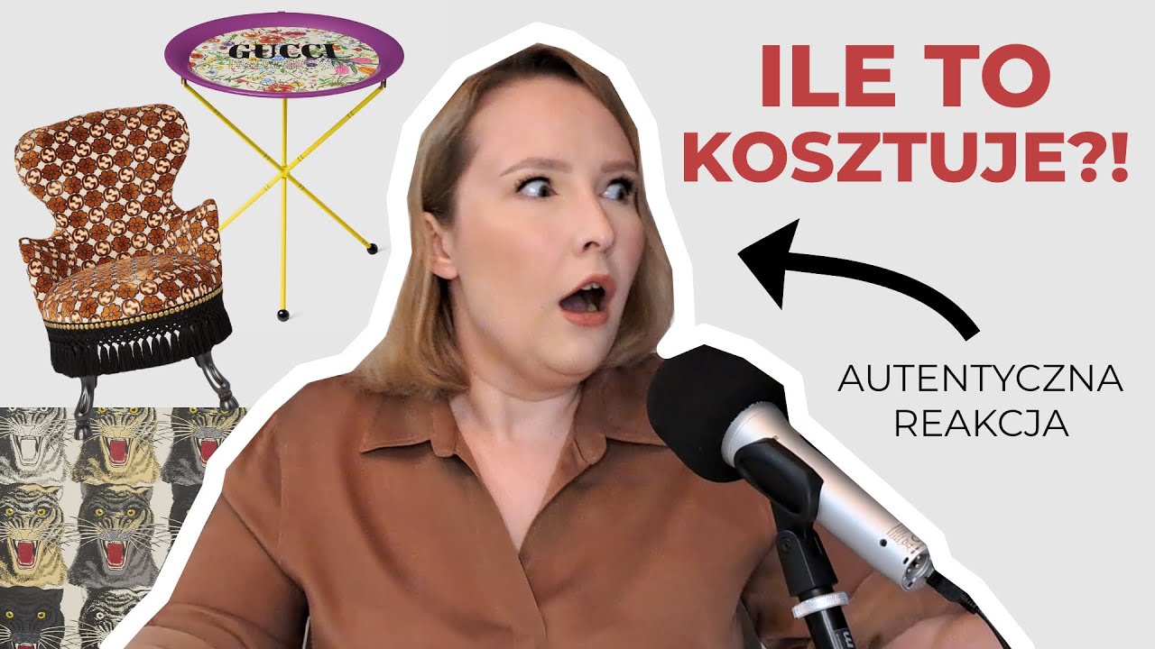 Brzydkie, ale za to DROGIE. Architekt wnętrz ocenia meble GUCCI [ceny szokują!]