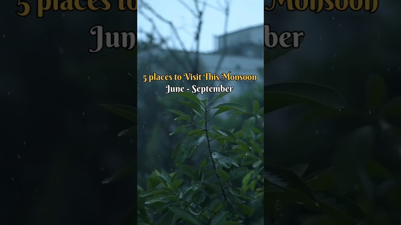 Top 5 places to visit this monsoon 🌧️ || beautyful places || monsoon vibes || it's traveller me