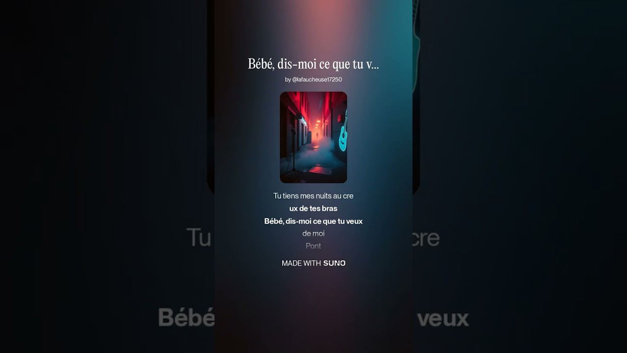 Bébé, dis moi ce que tu veux que je fasse