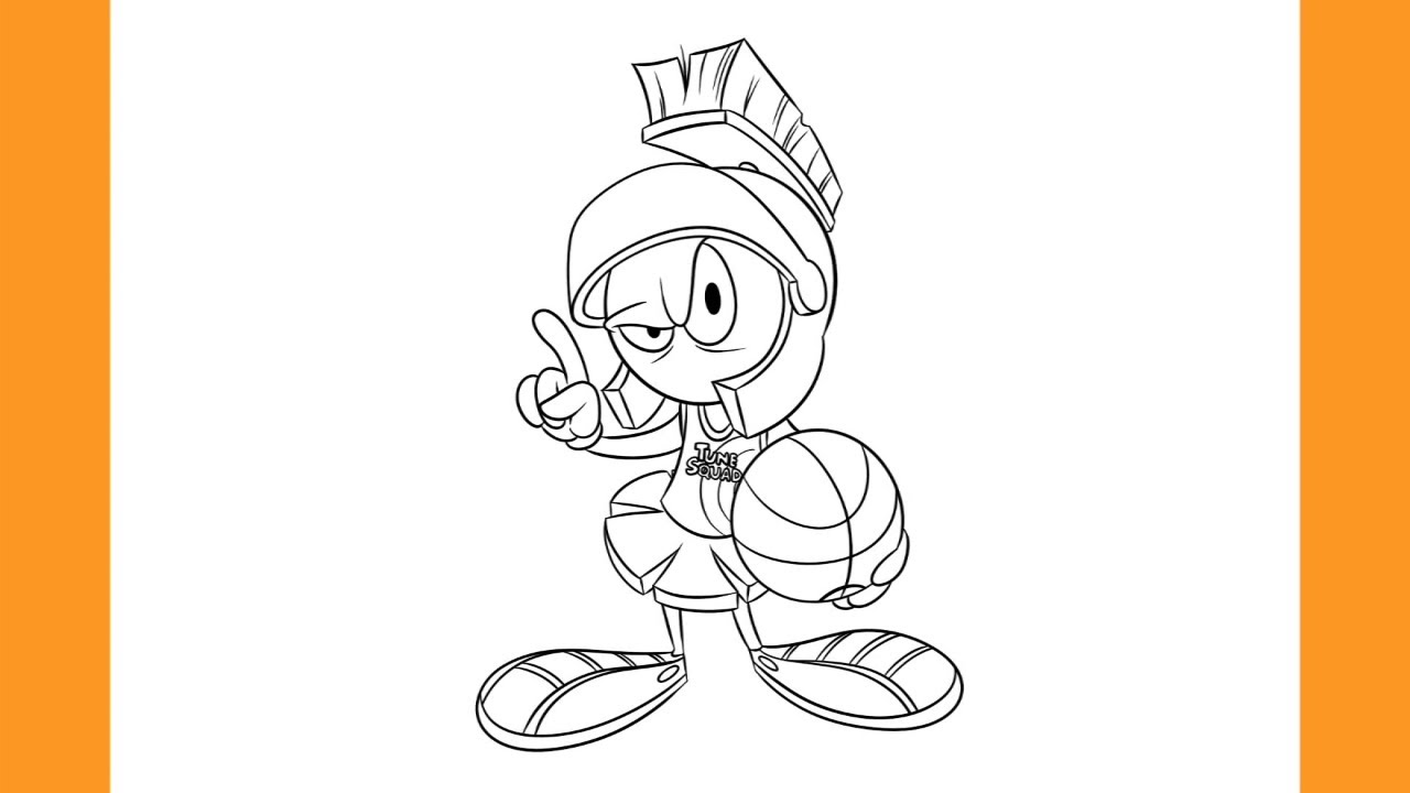 How to Draw MARVIN THE MARTIAN | SPACE JAM: A New Legacy