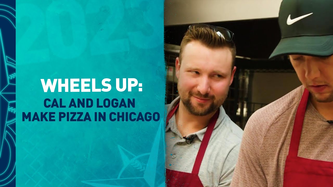 Wheels Up: Cal Raleigh and Logan Gilbert Make Deep Dish Pizza in Chicago