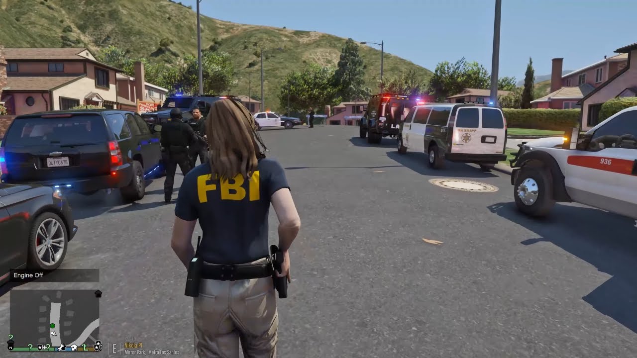 Gta 5 LSPDFR Let's Play As a FIB/FBI Female Agent L.A Div - Unmarked Fusion Patrol