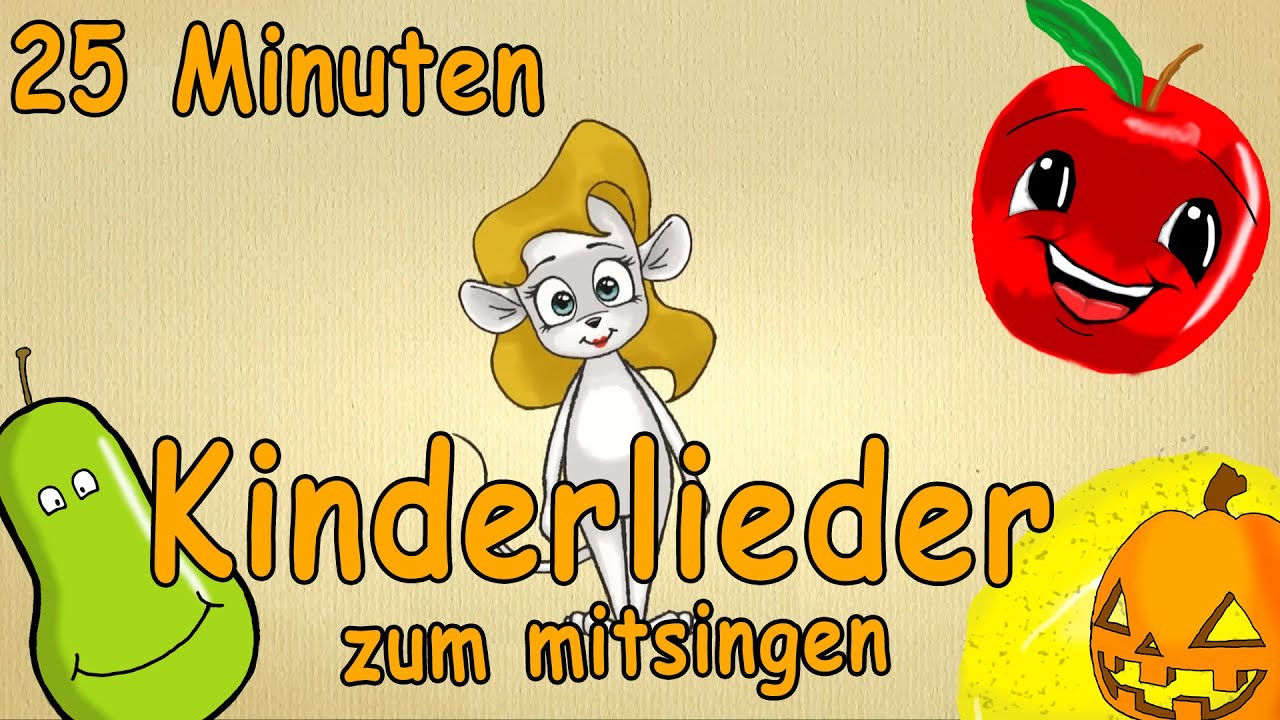 Kinderlieder zum mitsingen mit text deutsch - 25 Minuten Lern-Lieder!