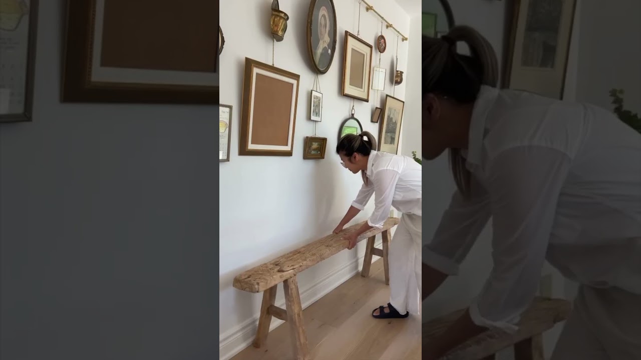 Install a gallery rail with me #diy #homedecor #gallerywall